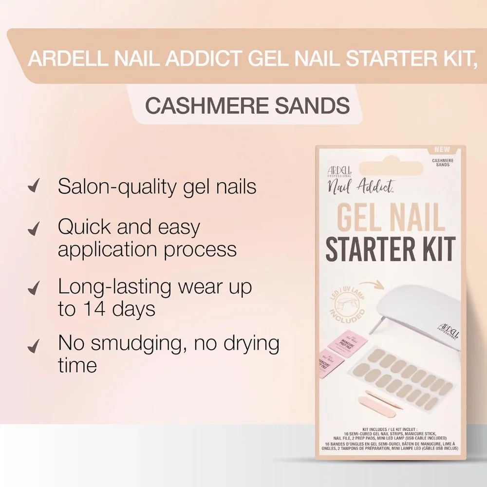 Nail Addict Gel Nail Starter Kit With LED UV Light